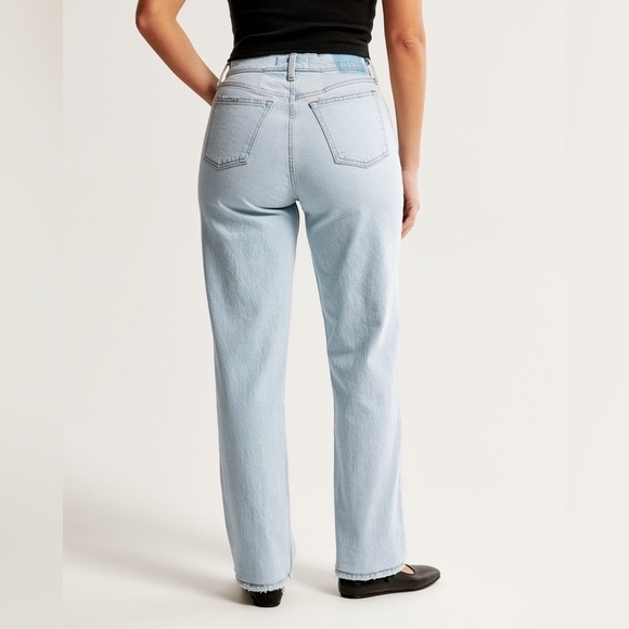 Abercrombie and Fitch the 90s straight leg low rise size 33/16R curve love - Picture 4 of 12
